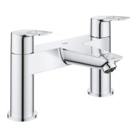 Grohe Bauloop Two-Handle Bath Filler - Chrome