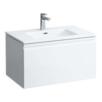 Laufen Pro S Laufen Pro S 800mm Slim Vanity Unit with 1 Drawer, 1 Interior Drawer & Basin  - Matt White