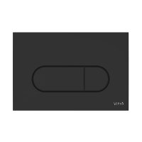 Vitra Loop Round Dual Flush Plate - Matt Black