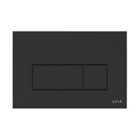 Vitra Loop Square Dual Flush Plate - Matt Black