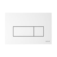 Vitra Loop Square Dual Flush Plate - Gloss White