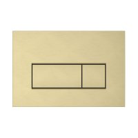 Vitra Loop Square Dual Flush Plate - Brushed Gold