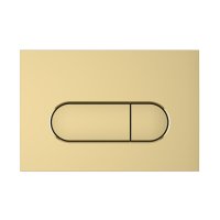 Vitra Loop Round Dual Flush Plate - Soft Gold