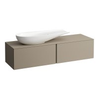 Laufen Alessi 1600mm Drawer Element with Left Cut-Out - Pearl Beige