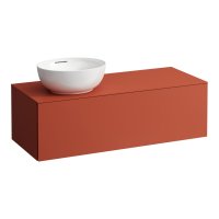 Laufen Alessi 1200mm Drawer Element with Left Oval Cut-Out - Terracota