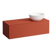 Laufen Alessi 1200mm Drawer Element with Right Oval Cut-Out - Terracota