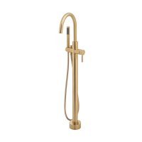 Vado Individual Origins Floor Standing Bath Shower Mixer - Brushed Gold