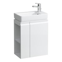 Laufen Pro S 470mm Cloakroom Vanity Unit with Open Left Hand Shelf - Matt White