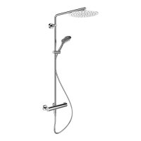 Laufen TwinPlus Thermostatic Shower Column with 153mm Fittings Distance - Chrome