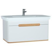 Vitra Sento 1000mm Vanity Unit with 1 Drawer & Basin - White