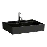 Kartell by Laufen 600mm SaphirKeramik Basin - Gloss Black