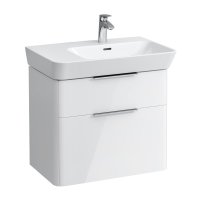 Laufen Moderna 650mm 2 Drawer Vanity Unit for Right Hand Basin - Gloss White