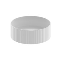 The White Space Pulse 360mm Countertop Basin - White