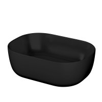 The White Space Sonata 455mm Countertop Basin - Matt Black