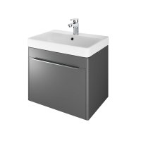 The White Space Americana 600mm Wall-Hung Vanity Unit - Matt Anthracite Grey