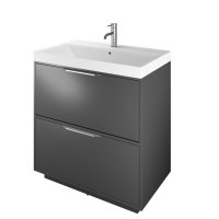 The White Space Choice 800mm Floorstanding Vanity Unit - Dark Grey