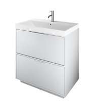 The White Space Choice 800mm Floorstanding Vanity Unit - Light Grey