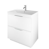 The White Space Choice 800mm Floorstanding Vanity Unit - White