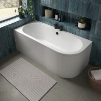 The White Space J-Bath 1650 x 725mm Double-Ended Left Hand Bath