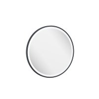 Abacus 600mm Round LED Mirror with Head Pad - Matt Anthracite