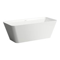 Laufen Linden 1800 x 800mm Freestanding Marbond Bath - White