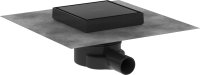 Hansgrohe Raindrain Point Complete Set Point Drain 150/150 Tileable Rear Cover - Matt Black