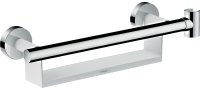 Hansgrohe Unica Grab Rail Comfort with Shelf & Shower Holder - White/Chrome