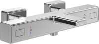 Villeroy & Boch Universal Thermostatic Square Bath Shower Mixer Tap - Chrome