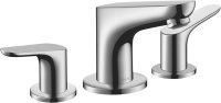 Hansgrohe Focus 3-Hole Basin Mixer 100 with Pop-Up Waste