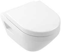 Villeroy & Boch Architectura Wall-Hung Compact Rimless Toilet with Twistflush - White Alpin