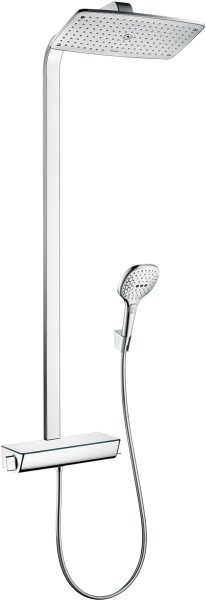 Hansgrohe Raindance E Showerpipe 360 1jet with Thermostatic Shower Mixer - Chrome