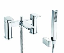 The White Space Veto Bath/Shower Mixer with Hose & Handset - Chrome