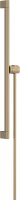 Hansgrohe Unica Shower Bar S Puro 65cm with Easy Slide Hand Shower Holder & Isiflex Shower Hose 160cm - Brushed Bronze