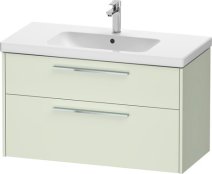 Duravit D-Code 984mm x 460mm 2 Drawer Wall Hung Vanity Unit - Pale Green