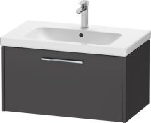 Duravit D-Code 784mm x 460mm 1 Drawer Wall Hung Vanity Unit - Matt Graphite