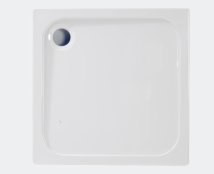 Coram 900 x 900mm Square Stone Resin Shower Tray - White