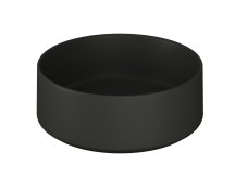 The White Space Lunar 360mm Countertop Basin - Matt Black