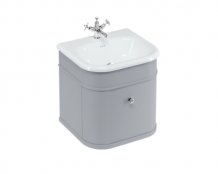 Burlington Chalfont 550mm Single Drawer Vanity Unit & Basin - Classic Grey