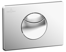 Villeroy & Boch ViConnect 100S Dual Flush Plate - Brushed Chrome