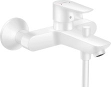 Hansgrohe Talis E Single Lever Manual Bath Mixer for Exposed Installation - Matt White