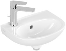 Villeroy & Boch O.Novo 360 x 275mm Wall Hung Compact Left Hand Basin - White Alpin