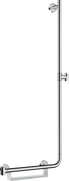 Hansgrohe Unica Shower Rail Comfort 110cm Right - White/Chrome