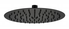 The White Space ABS 250mm Slim Shower Head - Black