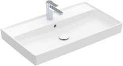 Villeroy & Boch Collaro 800mm Vanity Basin with 1 Tap Hole & Overflow - Stone White (CeramicPlus)