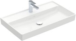 Villeroy & Boch Collaro 800mm Vanity Basin with 1 Tap Hole & without Overflow - White Alpin