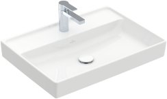 Villeroy & Boch Collaro 650mm Basin with 1 Tap Hole & without Overflow - White Alpin