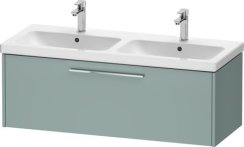 Duravit D-Code 1184mm x 460mm 1 Drawer Wall Hung Vanity Unit - Fjord Green