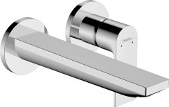 Hansgrohe Rebris E Single Lever Basin Mixer for Concealed Installation Wall-Mounted with Spout 20cm