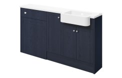 Purity Collection Belinda 1542mm Basin Toilet & 1 Door Unit Pack (RH) - Indigo Ash