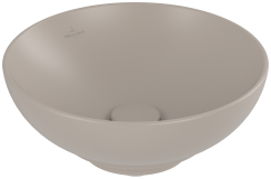 Villeroy & Boch Loop & Friends 380mm Round Countertop Basin with Overflow - Almond